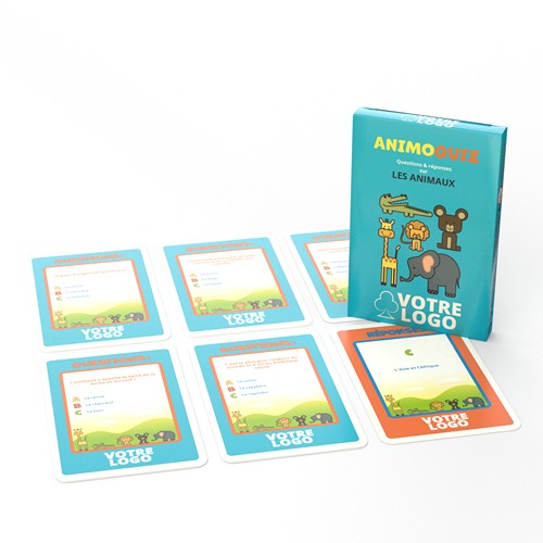 Jeu "Animoquiz" - 44 cartes sur les animaux - 1