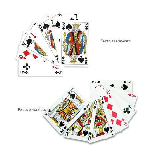 Jeu de bridge faces françaises – numérique - 1