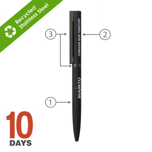 Sari, stylo à bille twist en métal STOCK - 2