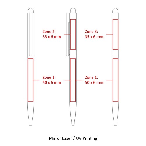 Sari Stylo-stylet fin ouverture twist. STOCK. - 6