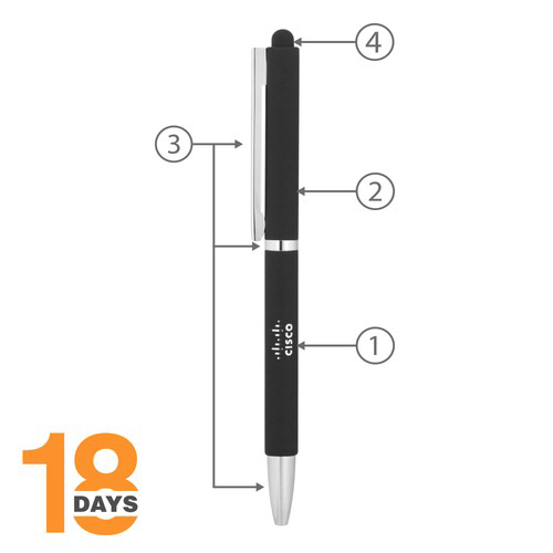 Clap, Stylo-stylet ouverture twist. STOCK. - 2