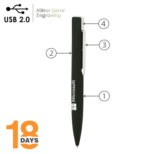 Uno, Stylo avec clé USB 2.0 intégrée - 2