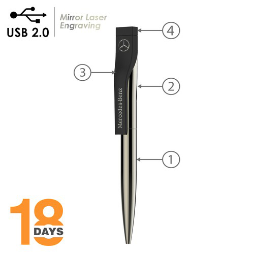 Stylo avec clé USB 2.0 intégrée. STOCK. - 2