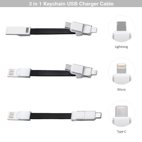 Kyoto, Câble de charge et de transfert 3 en 1. STOCK 7 jours. - 3