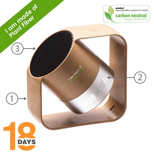 Rock Enceinte bluetooth en fibres de plantes - 2