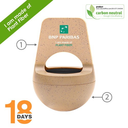 Bobby - Enceinte bluetooth 3W en fibre de plantes - 2