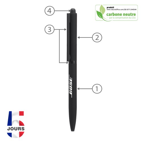 Sari STYLUS stylo bille twist noir STOCK FR - 2