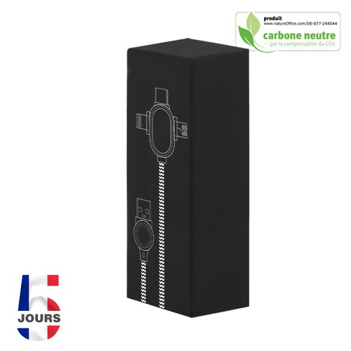 CABLE LED 3EN1 TRANFERT ET CHARGE ** - 3