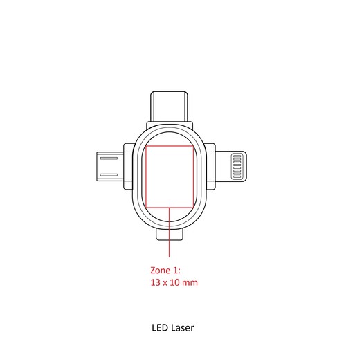 CABLE LED 3EN1 TRANFERT ET CHARGE ** - 7
