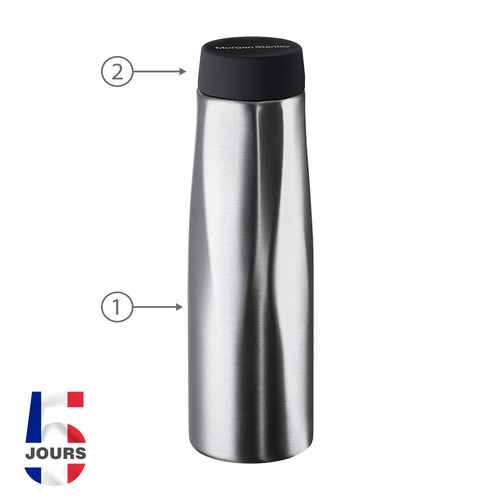 Gourde isotherme 500ml titane - 2