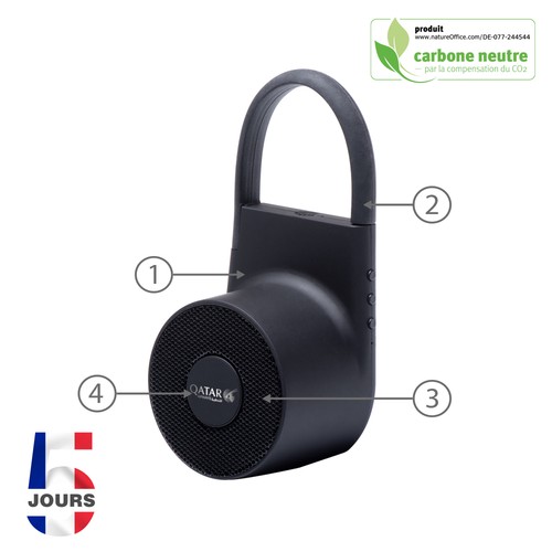 Enceinte extérieure sans fil noir STOCK FR - 2