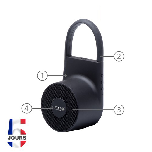 Enceinte extérieure sans fil noir STOCK FR - 2