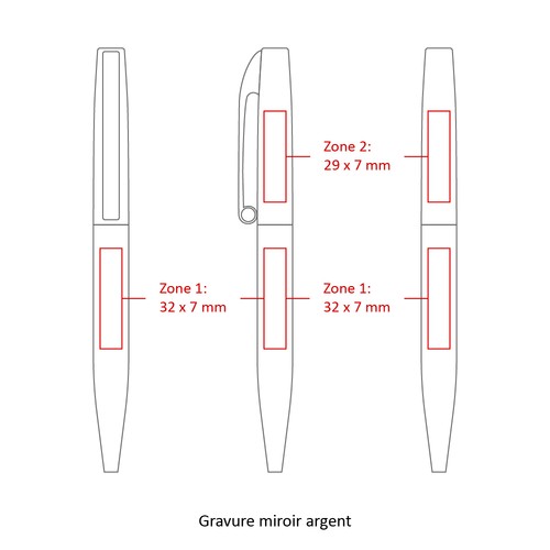 STYLO METAL STOCK NOIR FRANCE - 4