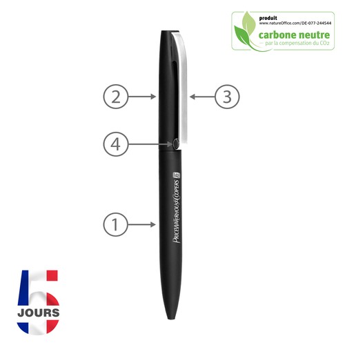 STYLO METAL STOCK NOIR FRANCE - 2