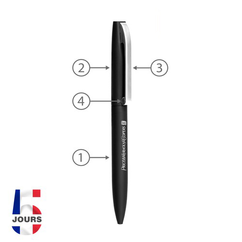 STYLO METAL STOCK NOIR FRANCE - 2