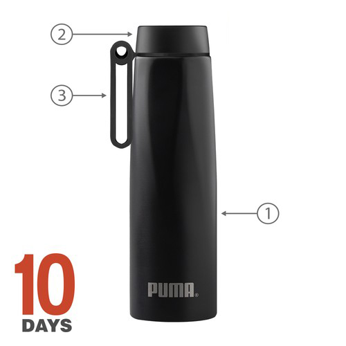 GOURDE ISOTHERME CALYPSO H 500ml AVEC POIGNEE NOIR - 2