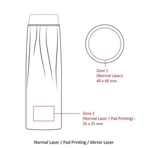 GOURDE ISOTHERME CALYPSO H AVEC POIGNEE BLANC *STOCK - 6