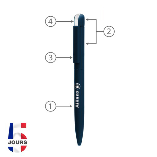 STOCK DE STYLO METAL BLEU FRANCE - 2