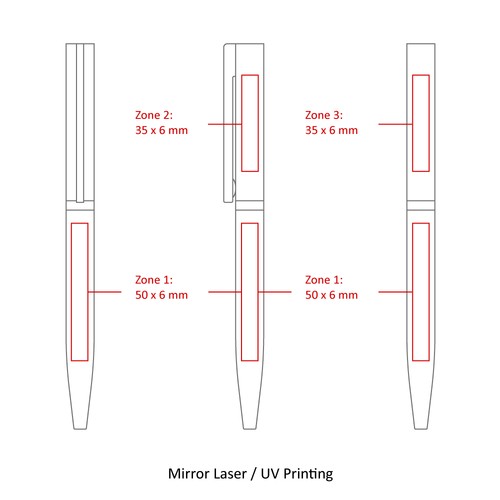 stylo bille métal twist bleu rubber STOCK FR - 9