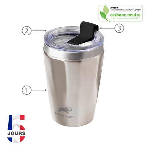 Gobelet Calypso 330ml Titane - 2