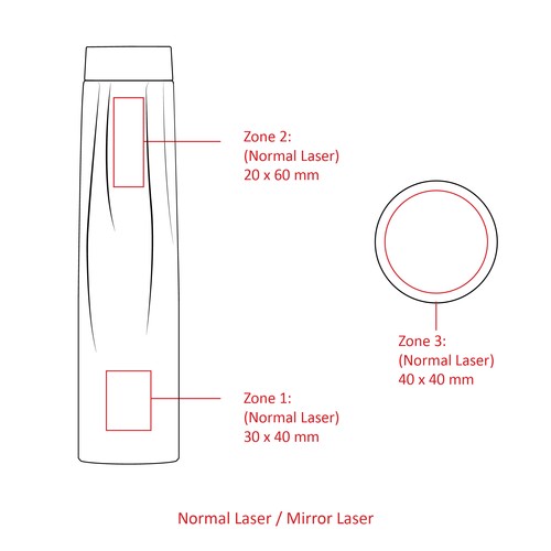 Bouteille isotherme 0.75L/25oz STOCK NOIR FRANCE - 6