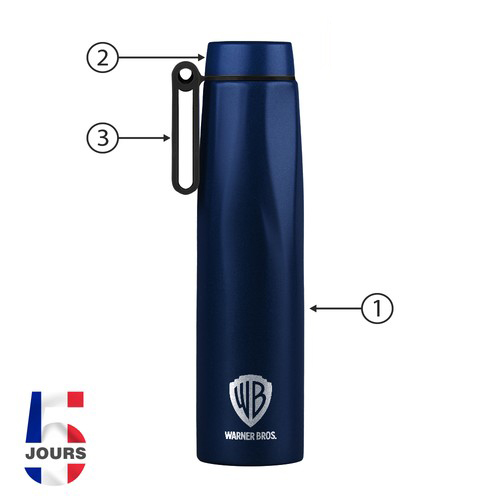 Bouteille isotherme 0.75L/25oz BLEU - 2