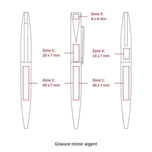 STYLO METAL STOCK NOIR FRANCE - 5