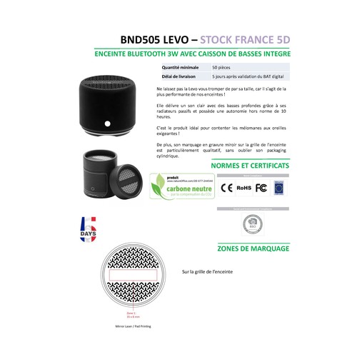 Levo Enceinte sans fil Rouge - 4