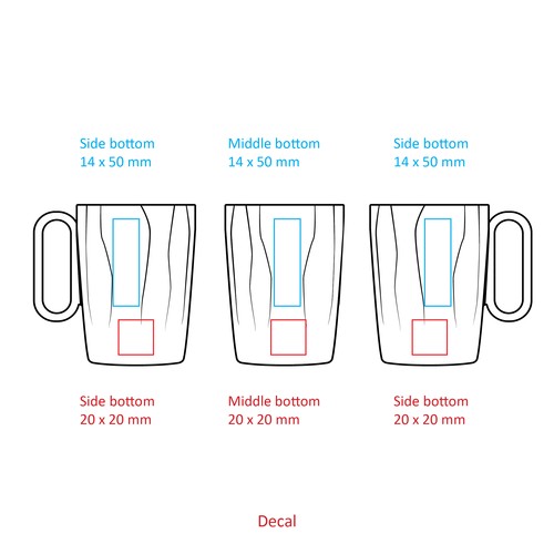 Calypso 250ml tasse à café en céramique STOCK - 4