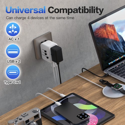 GlobePlug, adaptateur de voyage universel, 12 W ST - 9