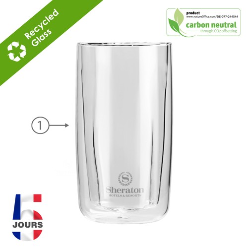Verre à Double Paroi 330ml STOCK FRA - 2