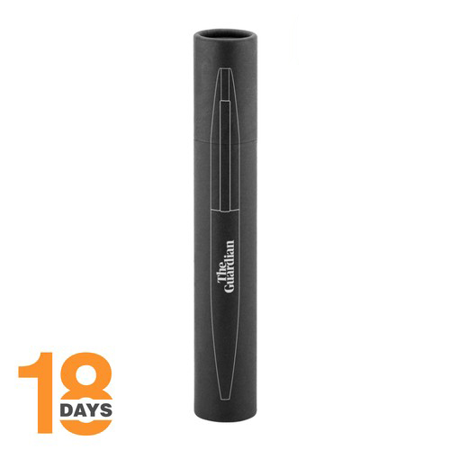 Stylo à bille twist fin en métal STOCK BLEU Rubber - 3