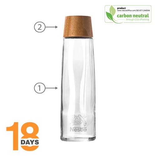 Bouteille en verre de 0,75 L/25 oz (sodalime recyclée) - 2