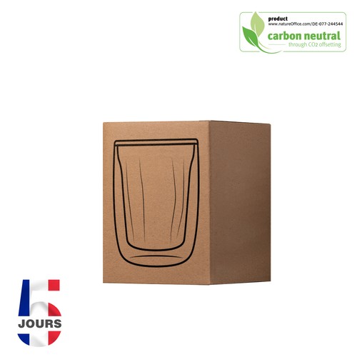Verre à double paroi, 80 ml STOCK FRA - 2