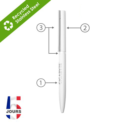 Stylo twistball Sari BLANC - 2