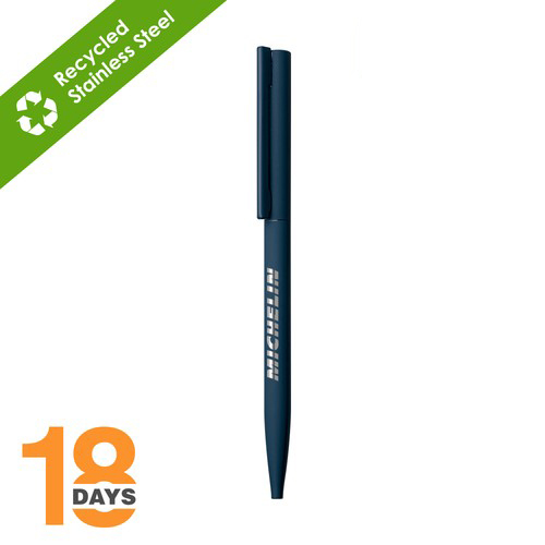 sari-stylo-twist-fin-en-metal-rubber-bleu-stock-publicitaire-759179-60