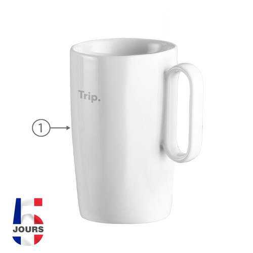 Calypso 330ml Tasse à café en céramique STOCK FRA - 2