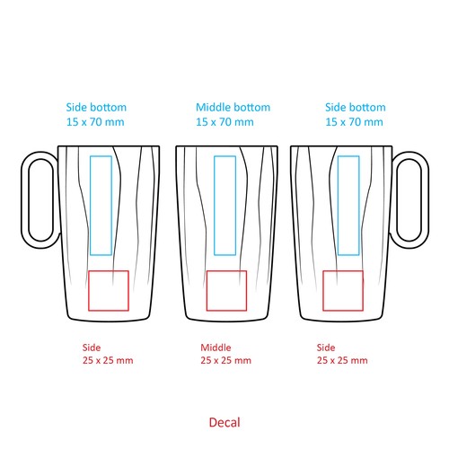 Calypso 330ml Tasse à café en céramique STOCK FRA - 4