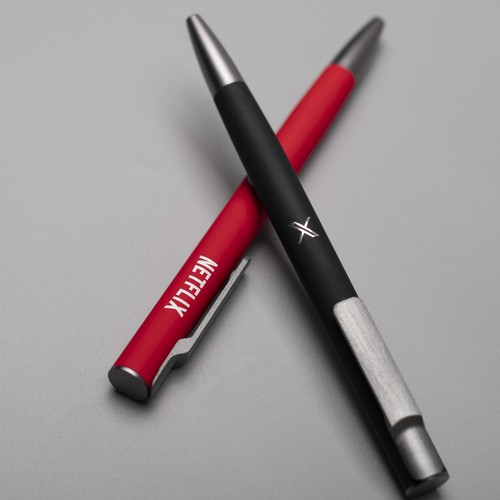 AIIE Stylo bille Alu Recylé rubber noir FR - 4