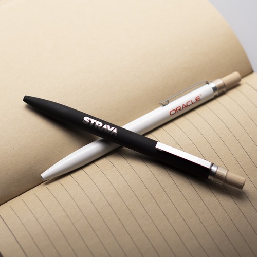 BAAM Stylo à bille en aluminium recyclé Blanc mat - 5