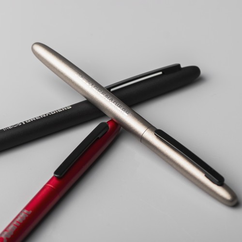 Stylo à bille métal twist RETRO Noir stock FR - 5