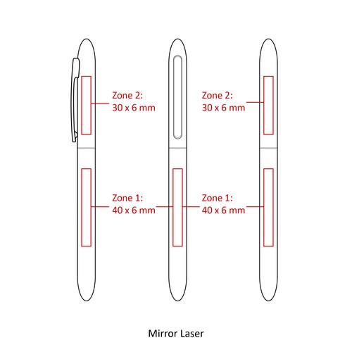 Stylo bille métal twist RETRO Navy stock FR - 3