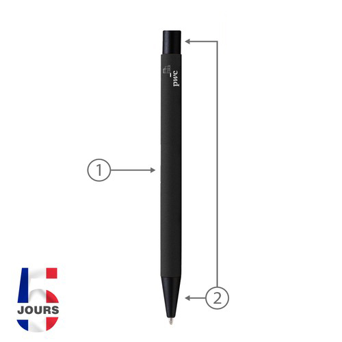 Stylo bille NoClip Push noir - 2