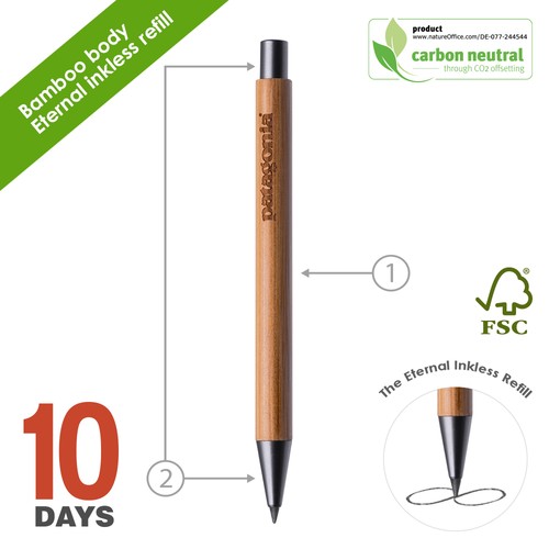 Stylo NoClip Eternal Bamboo avec pointe en graphite - 2