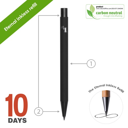 Stylo NoClip Eternal Re-Alu avec pointe en graphite - 2