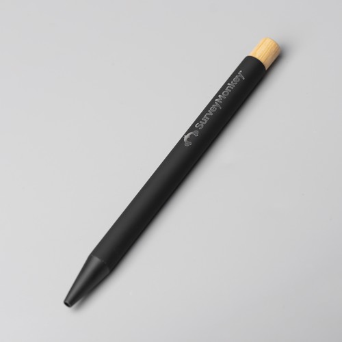 NoClip Stylo alu recyclé poussoir bambou ST - 4