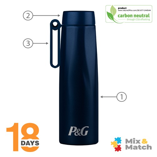 GOURDE ISOTHERME CALYPSO H 500ml AVEC POIGNEE - 2