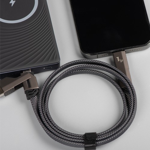 Câble universel 4 en 1 , RPET, 60 W STOCK - 4