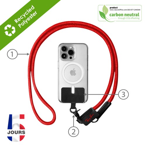 WEI Sangle pour téléphone NAVY STOCK FRA - 2