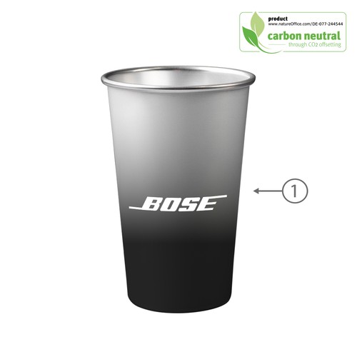 BND885M KOP Gobelet Eco en aluminium recyclé 450 ml Noir - 2